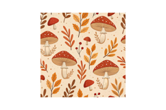 Cottagecore Fall Halloween Seamless Pattern, Digital Papers Product Image 6