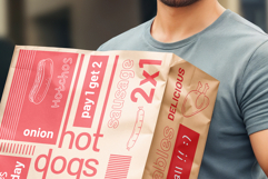 Restaurant Delivery Paper Bag Mockup Product Image 6