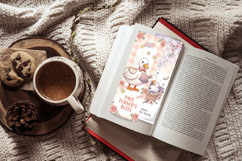 Bookish Pastel Duck Bookmark Set,Cute Reading Duck Art Product Image 6