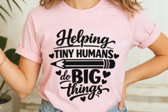 Helping Tiny Humans Svg, Back To School Svg, Teacher Svg. Product Image 7