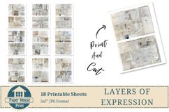 Layers Of Expression: Abstract Digital Printable Pages Product Image 6