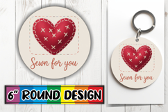 Sweet Round Ornaments PNG Design, Heart Quote Product Image 1