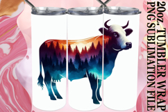 Blissful moments 20oz tumbler wrap, Animals Art Product Image 1