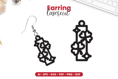 St Patrick&#039;s Day Earring Lasercut - Laser File Product Image 1