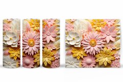 Flowers Tumbler Design. Summer Tumbler Sublimation Product Image 2