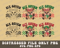 Christmas Six Seven Reindeer SVG PNG Funny Reindeer Boy Girl Product Image 4