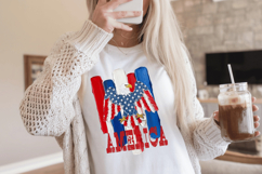 America Patriotic eagle PNG T-Shirt|4th of July PNG Sublim Product Image 4