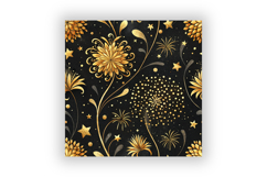 Gold &amp; Black Glitter Confetti Seamless Pattern | Luxury Product Image 6
