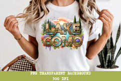 Lake Como Italy PNG, Italian Lake District Sublimation Product Image 6