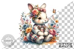 Floral Nursery Animal Sublimation Clipart Bundle Product Image 7