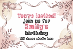 Dance Font, Groovy Ballet Font, Dancer Alphabet Letters Product Image 6