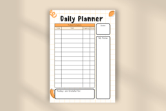 Cute Daily Planner Template Editable Canva PDF, Aesthetic Product Image 4