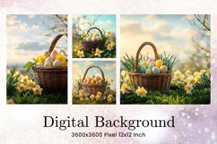 Easter Egg Background Backdrop Wallpaper Wall Art Product Image 1