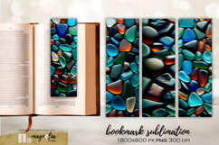 DARK BEACH GLASS 4 Bookmarks designs png Product Image 1