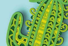 Cactus 3D Multilayer SVG/ Cactus 3D mandala/Cactus paper cut Product Image 8