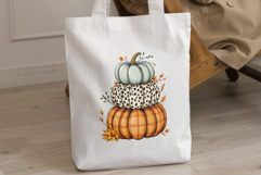 Fall Stacked Pumpkin Clipart | Sublimation PNG Product Image 3
