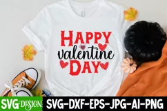 Happy Valentine Day SVG Cut File,Happy Valentine Day PNG Product Image 2