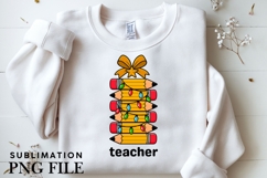 Teacher Christmas png design for T-shirts Product Image 3