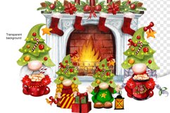 A family of dwarfs by the Christmas fireplace, Christmas Product Image 4