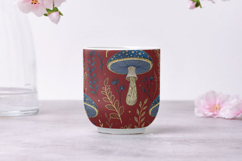 Lavish Mushroom Tapestry Seamless Artwork, Seamless Pattern Product Image 6