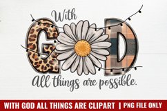With God All Things Are Possible PNG Product Image 1