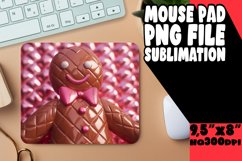 Enchanting 3D Christmas Puff Design Mouse Pads Product Image 1