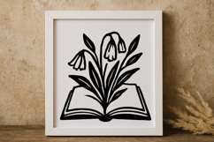 Floral Book SVG Design Product Image 1