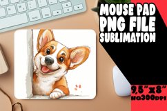 Charming PeekaBoo Dog Mousepad PNG Product Image 1