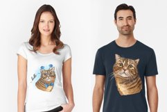 Funny Tabby Cat illustration Product Image 2