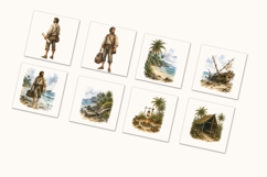 Castaway Survival Adventure Clipart Product Image 7