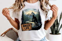 Biker Life PNG, Mountain Road Cycling Sublimation Design Product Image 6