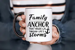 Family is the anchor that holds us through life s storms Fam Product Image 4