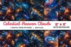 Celestial Heaven Clouds Glow Light JPG Product Image 1