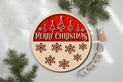 Christmas Cardinal Bird Sign Laser Cut Bundle Product Image 6