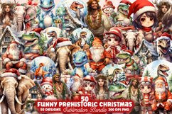 Mega Christmas Watercolor Clipart Bundle, Sublimation Bundle Product Image 6