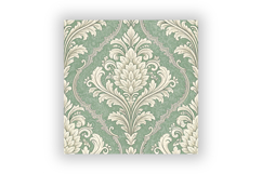 Sage Mist Toile Digital Paper Pack, Vintage Floral Toile Product Image 6