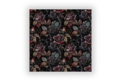 Gothic Rose Thorn Dark Floral Paper, Seamless Dark Pattern Product Image 6