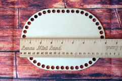 Oval basket base digital file, make myself handmade craft cr Product Image 5