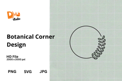 Botanical Corner Design Product Image 1