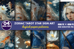 Zodiac Tarot Star Sign Art Collection PNG Product Image 1