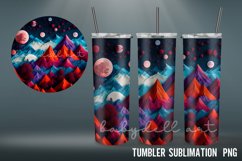 3D Tumbler Wrap | 3D paper collage 20 OZ Tumbler Sublimation Product Image 6