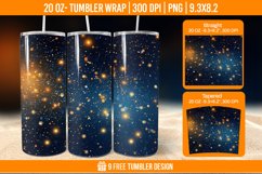 Confetti Tumbler Wrap Designs, Sublimation Wrap Product Image 1