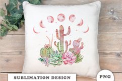 Cactus moon sublimation designs downloads Product Image 6