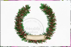 Christmas Wreaths | Watercolor Clipart Png Product Image 6