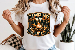Camping Life PNG, Adventure Campfire Sublimation Design Product Image 6