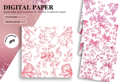Chinoiserie Floral Pattern Background Vintage Digital Paper Product Image 1