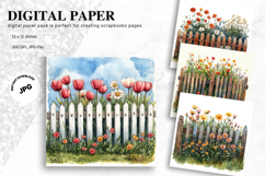 Wooden Floral Background Wood Flower Vintage Wallpaper Product Image 1
