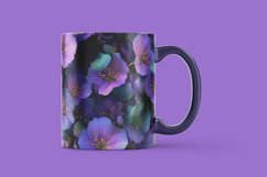 12 Purple Floral Digital Paper Product Image 6