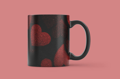 Red Glitter Valentine Hearts Digital Paper Product Image 5