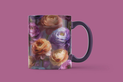 18 Dahlia Floral Digital Paper, Ranunculus Backgrounds Product Image 6